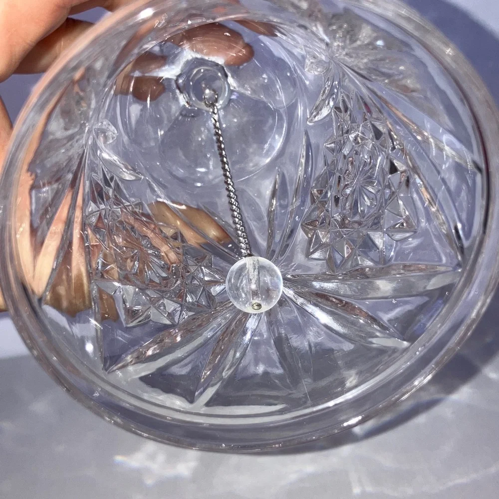 Vintage Anchor‎ Hocking Crystal Glass Bell 7”